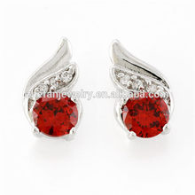 Factory price accessories for jewelry diamond angel wing stud earrings